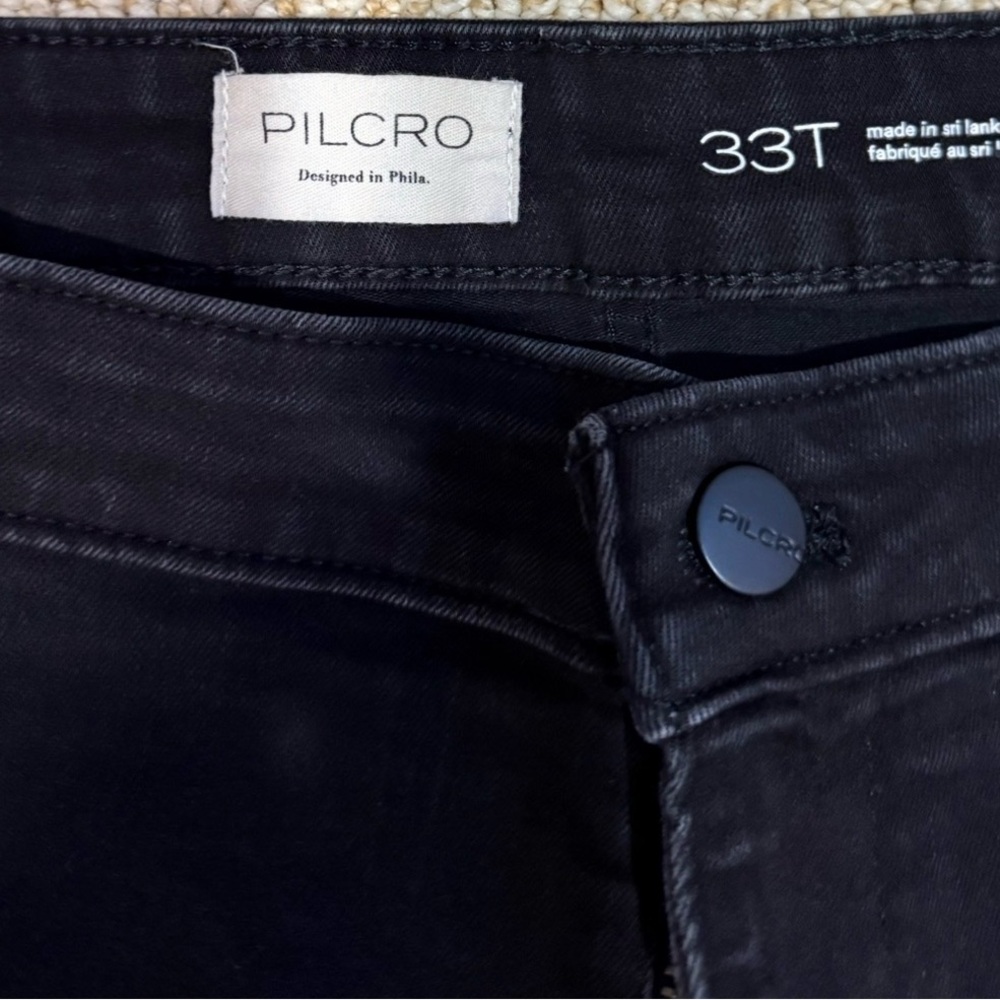 Pilcro Black Denim Pants-Anthropologie 33T - Picture 4 of 7